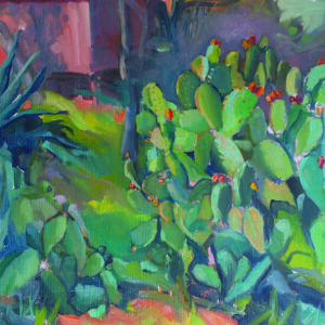 Prickly Pears in the Lower Garden - 20” x 16”