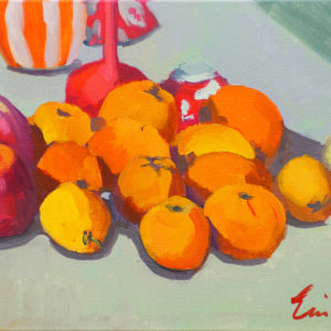 Orange on Grey by Erin Lee Gafill